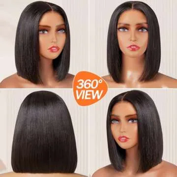 Iridescent 12 Inch Bob Wig - 13x4 Lace Front Human Hair