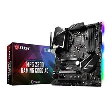 MSI MPG Z390 Gaming Edge AC LGA1151 (Intel 8th and 9th Gen) M.2 USB 3.1 Gen 2 DDR4 HDMI DP Wi-Fi SLI...