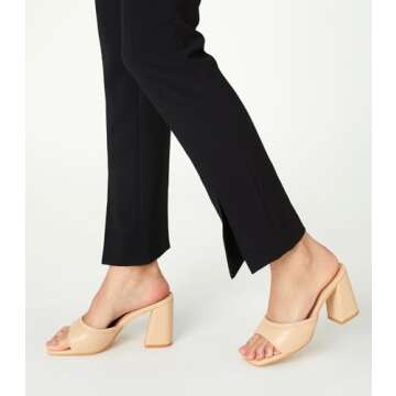 Arromic Women's Square Open Toe Heels Sandals Comfortable Block Chunky Heeled Slip on Mule Heel Summ...