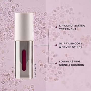 MAKE Serum Balm – Hydrating Lip Oil Treatment – Softening, Smoothing and Plumping Lip Cream – ...
