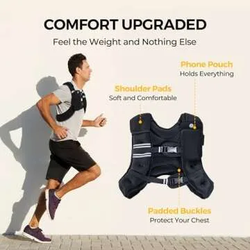 PACEARTH Adjustable Weighted Vest for All Activities