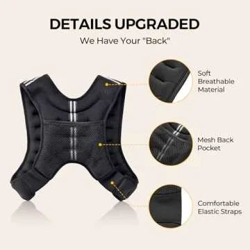 PACEARTH Adjustable Weighted Vest for All Activities