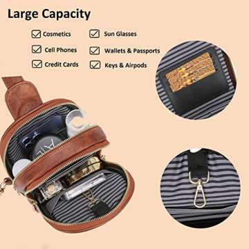 Koculemi Small Crossbody Sling Bag for Women