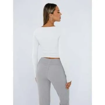 Trendy Queen Long Sleeve Crop Tops - Stylish & Comfy