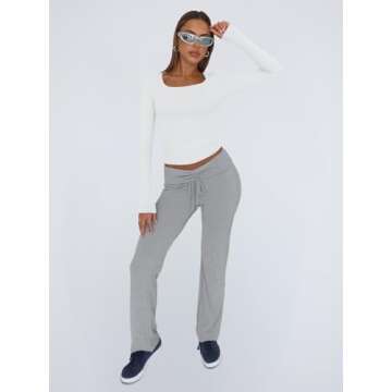 Trendy Queen Long Sleeve Crop Tops - Stylish & Comfy