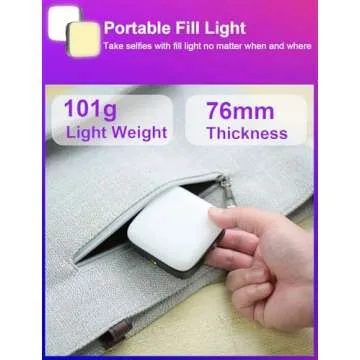 ELIVERN Selfie Light with 3000-9900K Dimmable LED