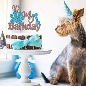 Ambishi It's My Barkday Cake Topper for Pets