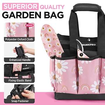 WORKPRO 5PCS Gardening Tools Set - Floral Design