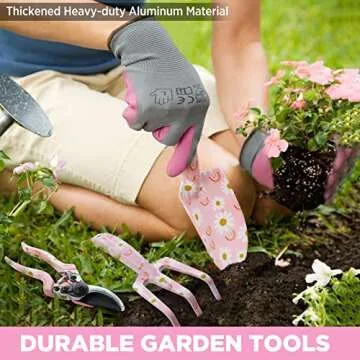 WORKPRO 5PCS Gardening Tools Set - Floral Design