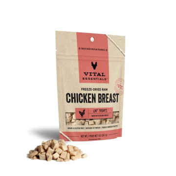 Vital Essentials Freeze Dried Raw Chicken Cat Treats - 1 oz