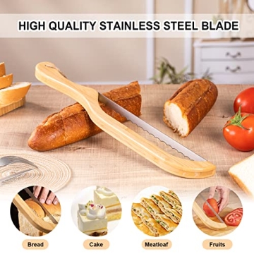 Recsrdce Bread Knife for Perfect Slices of Homemade Bread