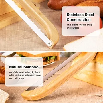 Recsrdce Bread Knife for Perfect Slices of Homemade Bread