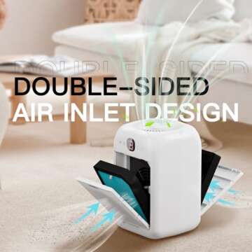 2-Pack Air Purifiers for Large Room with HEPA Filter and Aromatherapy