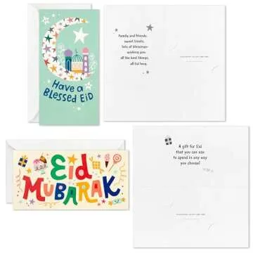 Hallmark Eid Mubarak Cards Assortment for Kids - 36 Pack