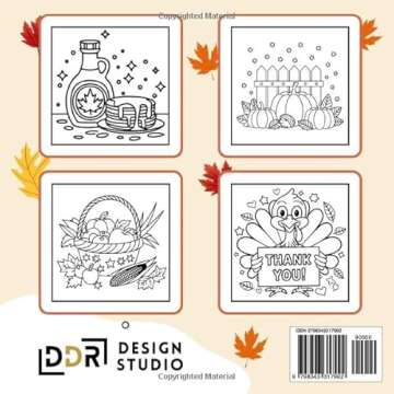 Thanksgiving Coloring Book Bold and Easy: Fun and Simple Designs for Kids and Adults to Celebrate the Season of Gratitude
