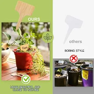 100 Waterproof Plant Labels for Garden and Potted Plants