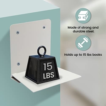 Invisible Floating Bookshelves Heavy-Duty Wall Mount 4-Pack