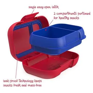 Bentgo Kids Snack Box - Leak-Proof & BPA-Free for Kids