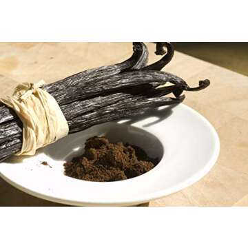 Vanilla Bean Powder - 100% Pure Ground Madagascar Vanilla Powder - For Cooking, Baking, & Additional Flavoring - Add To Coffee, Tea, Yogurt, & Shakes - Raw, Unsweetened, No Fillers or Additives - 1 oz