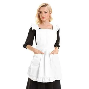 Stylish Retro Adjustable Ruffle Apron for Cooking