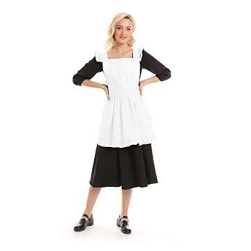 Stylish Retro Adjustable Ruffle Apron for Cooking