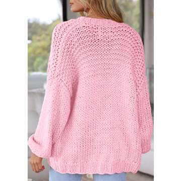 Women 2024 Cardigans Lightweight Casual Knit Long Sleeve Soft Pocketed Comfortable Cardigan Sweaters