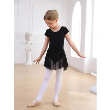 MdnMd Toddler Girls Black Dance Ballet Leotard 2-4