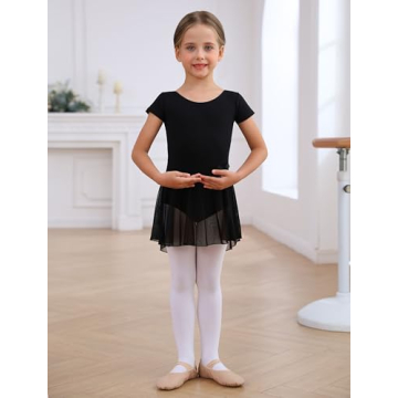 MdnMd Toddler Girls Black Dance Ballet Leotard 2-4