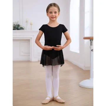 MdnMd Toddler Girls Black Dance Ballet Leotard 2-4