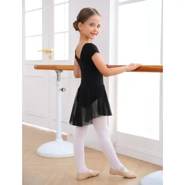 MdnMd Toddler Girls Black Dance Ballet Leotard 2-4