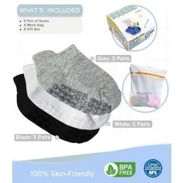 Simply Kids Baby Non-Slip Walking Socks for Infants