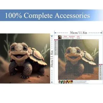 JFYHAB Sea Turtle Diamond Painting Kits for Adults-Sea Turtle Diamond Art Kits for Adults Kids,Sea Turtle Gem Art Kits for Adults for Gift Home Wall Decor 12x12inch