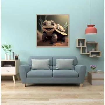 JFYHAB Sea Turtle Diamond Painting Kits for Adults-Sea Turtle Diamond Art Kits for Adults Kids,Sea Turtle Gem Art Kits for Adults for Gift Home Wall Decor 12x12inch