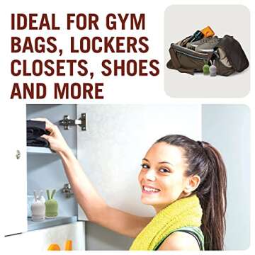 Monkey Business Odour Remover for Shoes/Shoe Deodorising Shoe Odour Neutralise Odour Remover for Shoes Activated Carbon Also Keeps Cupboards, Lockers and Gym Bags Fresh/Sneakers Peekers