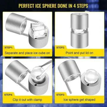 VEVOR 2.4" Ice Ball Press for Whiskey & Bourbon
