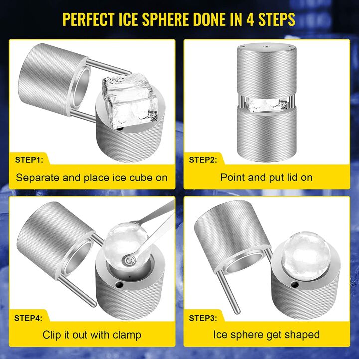 VEVOR 2.4" Ice Ball Press for Whiskey & Bourbon