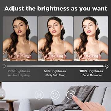 Hollywood Vanity Mirror with Lights - 15 LED Bulbs