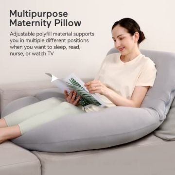 Momcozy U-Shaped Pregnancy Pillow for Comfortable Sleep