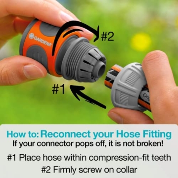 GARDENA 115' Retractable Garden Hose Reel Wall Mounted Automatic