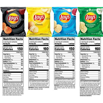 Lay's 40 Pack Potato Chips Variety - 4 Flavors
