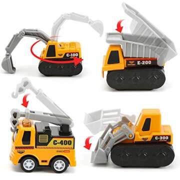 CUTE STONE 12 Pack Filled Easter Eggs with Cars