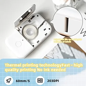 Portable Phomemo D30 Label Maker with Bluetooth & Tape