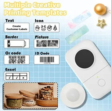 Portable Phomemo D30 Label Maker with Bluetooth & Tape
