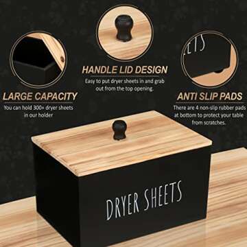 Laundry Dryer Sheet Holder for Chic Home Organization