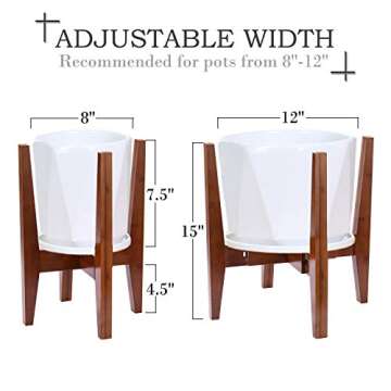 HmiL-U Adjustable Plant Stand for 8-12 Inch Pots