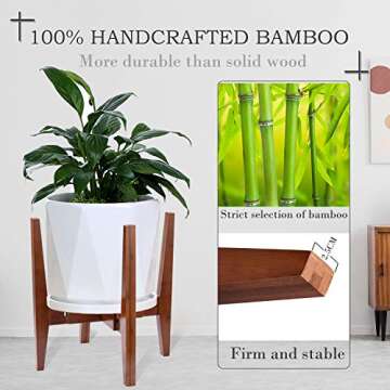 HmiL-U Adjustable Plant Stand for 8-12 Inch Pots