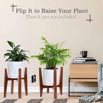 HmiL-U Adjustable Plant Stand for 8-12 Inch Pots