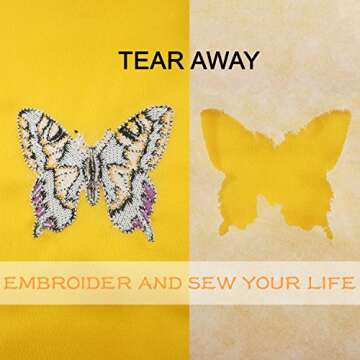 New brothread Tear Away Embroidery Stabilizer for Easy Projects