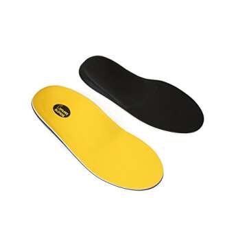 Samurai Insoles Sumos- Super-Padded Orthotics for Flat Feet- Perfect for Work Boots, Roomy Sneakers or Shoes (Mens 7-7 1/2 | Womens 9-9 1/2)