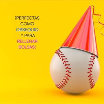 Neliblu Baseball Sports Themed 2.5in Foam Squeeze Balls for Stress and Anxiety Relief - Baseball Sport Stress Balls - Bulk Baseball Party Favors and Decoration - Improve Grip and Dexterity - 1 Dozen